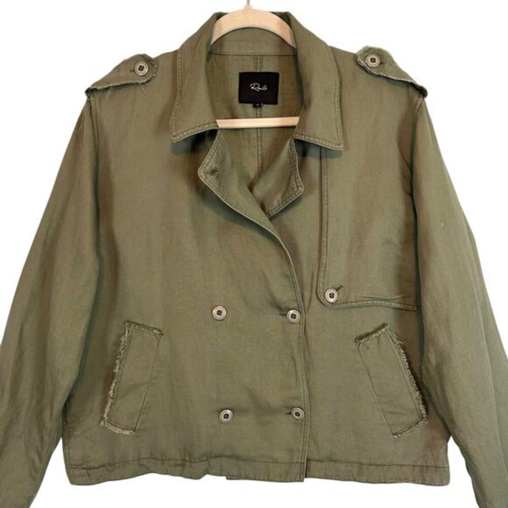 Rails Barclay Sage Double Breasted Utility Jacket Medium Coastal‎ Casual - Picture 5 of 16
